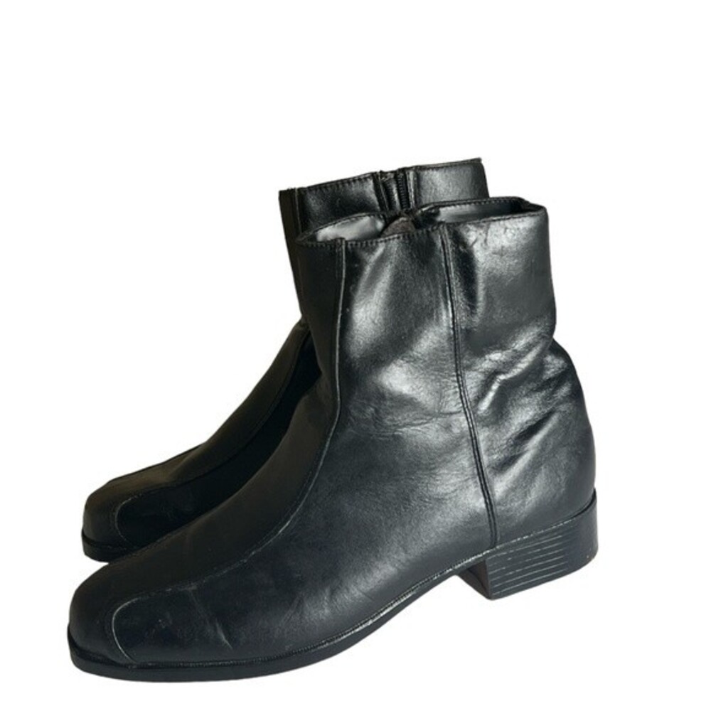 BAYTOWN QUALITY SHOES , BOOTS FOR MEN ZIPPER SIDE COLOR BLACK SIZD 11 WIDE